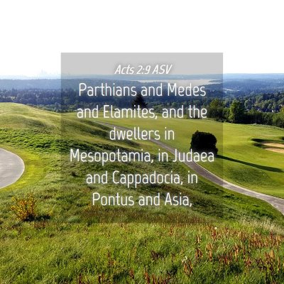 Picture 04 - Acts 2:9 ASV - Parthians and Medes and Elamites, and the - Bible Verse Picture