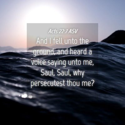 Picture 04 - Acts 22:7 ASV - And I fell unto the ground, and heard a voice - Bible Verse Picture