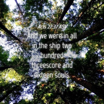 Picture 04 - Acts 27:37 ASV - And we were in all in the ship two hundred - Bible Verse Picture
