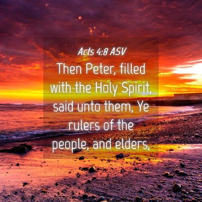 Picture 04 - Acts 4:8 ASV - Then Peter, filled with the Holy Spirit, said - Bible Verse Picture