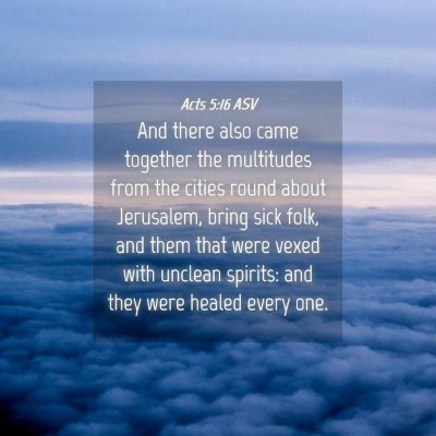 Picture 04 - Acts 5:16 ASV - And there also came together the multitudes from - Bible Verse Picture