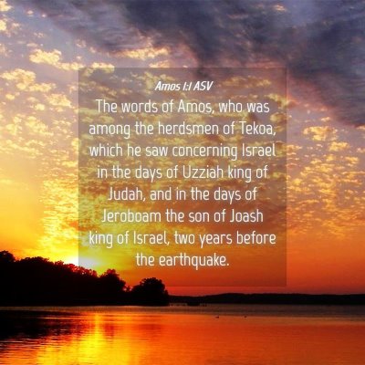 Picture 04 - Amos 1:1 ASV - The words of Amos, who was among the herdsmen of - Bible Verse Picture