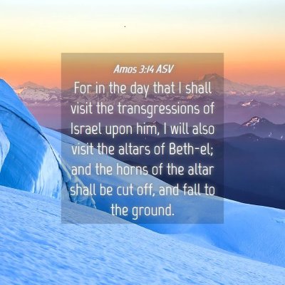 Picture 04 - Amos 3:14 ASV - For in the day that I shall visit the - Bible Verse Picture