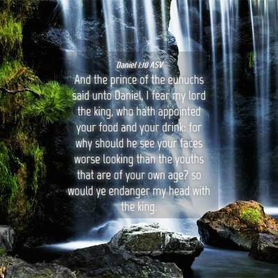 Picture 04 - Daniel 1:10 ASV - And the prince of the eunuchs said unto Daniel, I - Bible Verse Picture