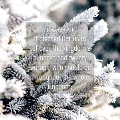 Picture 04 - Daniel 6:1 ASV - It pleased Darius to set over the kingdom a - Bible Verse Picture