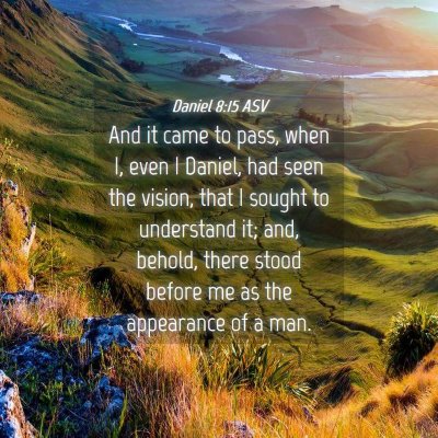 Picture 04 - Daniel 8:15 ASV - And it came to pass, when I, even I Daniel, had - Bible Verse Picture