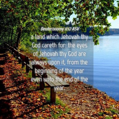 Picture 04 - Deuteronomy 11:12 ASV - a land which Jehovah thy God careth for: the eyes - Bible Verse Picture