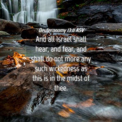 Picture 04 - Deuteronomy 13:11 ASV - And all Israel shall hear, and fear, and shall do - Bible Verse Picture