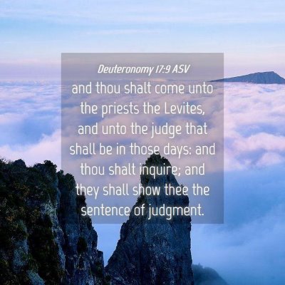 Picture 04 - Deuteronomy 17:9 ASV - and thou shalt come unto the priests the Levites, - Bible Verse Picture