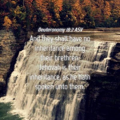 Picture 04 - Deuteronomy 18:2 ASV - And they shall have no inheritance among their - Bible Verse Picture