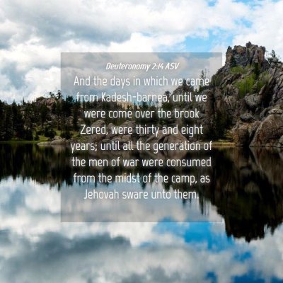 Picture 04 - Deuteronomy 2:14 ASV - And the days in which we came from Kadesh-barnea, - Bible Verse Picture