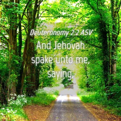 Picture 04 - Deuteronomy 2:2 ASV - And Jehovah spake unto me, - Bible Verse Picture