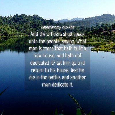 Picture 04 - Deuteronomy 20:5 ASV - And the officers shall speak unto the people, - Bible Verse Picture