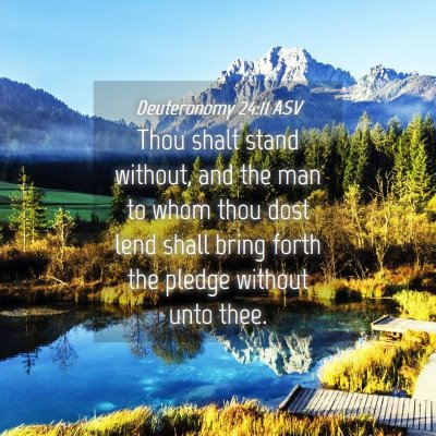 Picture 04 - Deuteronomy 24:11 ASV - Thou shalt stand without, and the man to whom - Bible Verse Picture
