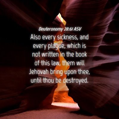 Picture 04 - Deuteronomy 28:61 ASV - Also every sickness, and every plague, which is - Bible Verse Picture