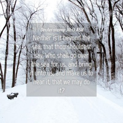 Picture 04 - Deuteronomy 30:13 ASV - Neither is it beyond the sea, that thou shouldest - Bible Verse Picture