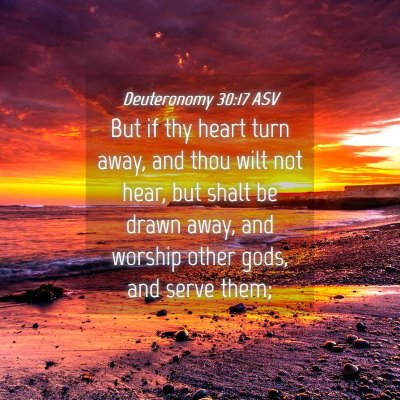 Picture 04 - Deuteronomy 30:17 ASV - But if thy heart turn away, and thou wilt not - Bible Verse Picture