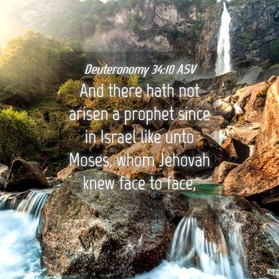 Picture 04 - Deuteronomy 34:10 ASV - And there hath not arisen a prophet since in - Bible Verse Picture