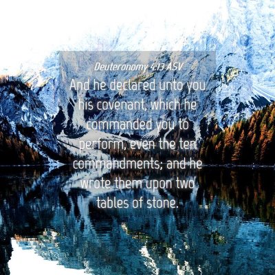 Picture 04 - Deuteronomy 4:13 ASV - And he declared unto you his covenant, which he - Bible Verse Picture