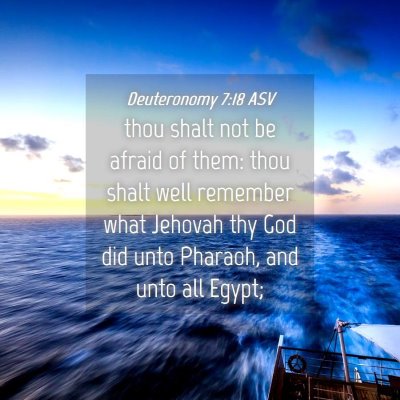 Picture 04 - Deuteronomy 7:18 ASV - thou shalt not be afraid of them: thou shalt well - Bible Verse Picture