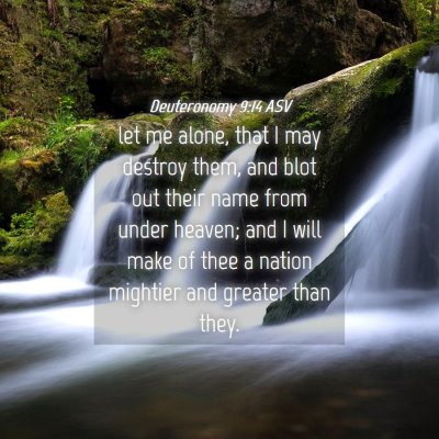 Picture 04 - Deuteronomy 9:14 ASV - let me alone, that I may destroy them, and blot - Bible Verse Picture