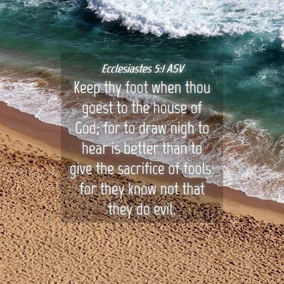 Picture 04 - Ecclesiastes 5:1 ASV - Keep thy foot when thou goest to the house of - Bible Verse Picture