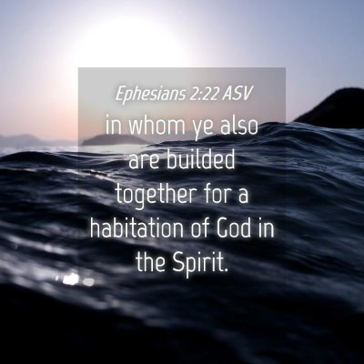 Picture 04 - Ephesians 2:22 ASV - in whom ye also are builded together for a - Bible Verse Picture