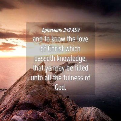 Picture 04 - Ephesians 3:19 ASV - and to know the love of Christ which passeth - Bible Verse Picture