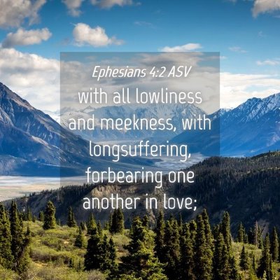 Picture 04 - Ephesians 4:2 ASV - with all lowliness and meekness, with - Bible Verse Picture