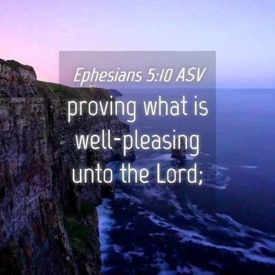 Picture 04 - Ephesians 5:10 ASV - proving what is well-pleasing unto the - Bible Verse Picture