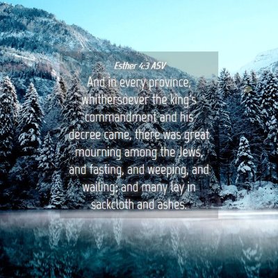 Picture 04 - Esther 4:3 ASV - And in every province, whithersoever the king's - Bible Verse Picture