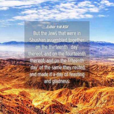 Picture 04 - Esther 9:18 ASV - But the Jews that were in Shushan assembled - Bible Verse Picture