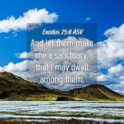 Picture 04 - Exodus 25:8 ASV - And let them make me a sanctuary, that I may - Bible Verse Picture