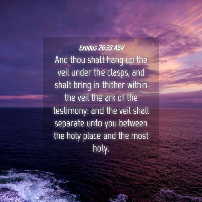 Picture 04 - Exodus 26:33 ASV - And thou shalt hang up the veil under the clasps, - Bible Verse Picture