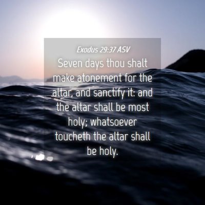 Picture 04 - Exodus 29:37 ASV - Seven days thou shalt make atonement for the - Bible Verse Picture