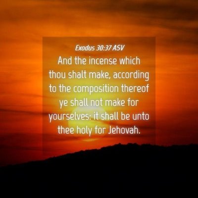 Picture 04 - Exodus 30:37 ASV - And the incense which thou shalt make, according - Bible Verse Picture