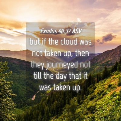 Picture 04 - Exodus 40:37 ASV - but if the cloud was not taken up, then they - Bible Verse Picture