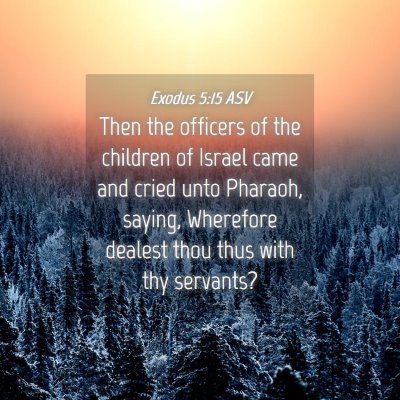 Picture 04 - Exodus 5:15 ASV - Then the officers of the children of Israel came - Bible Verse Picture