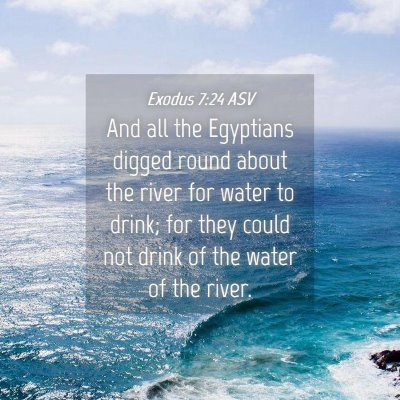 Picture 04 - Exodus 7:24 ASV - And all the Egyptians digged round about the - Bible Verse Picture