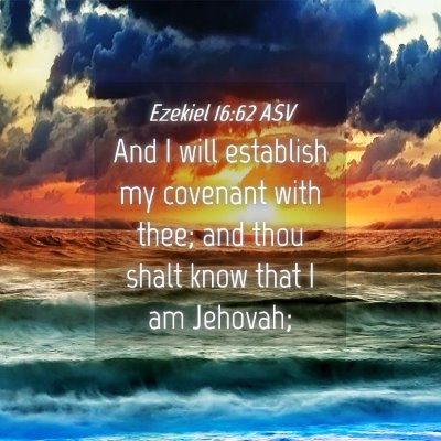 Picture 04 - Ezekiel 16:62 ASV - And I will establish my covenant with thee; and - Bible Verse Picture