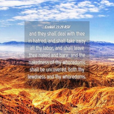 Picture 04 - Ezekiel 23:29 ASV - and they shall deal with thee in hatred, and - Bible Verse Picture