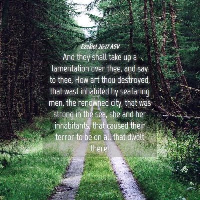 Picture 04 - Ezekiel 26:17 ASV - And they shall take up a lamentation over thee, - Bible Verse Picture