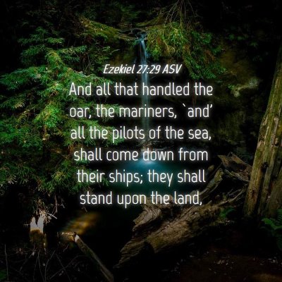 Picture 04 - Ezekiel 27:29 ASV - And all that handled the oar, the mariners, `and' - Bible Verse Picture