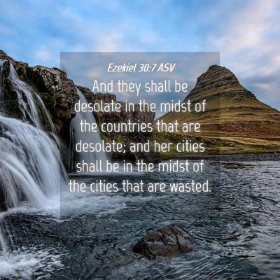 Picture 04 - Ezekiel 30:7 ASV - And they shall be desolate in the midst of the - Bible Verse Picture