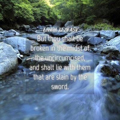 Picture 04 - Ezekiel 32:28 ASV - But thou shalt be broken in the midst of the - Bible Verse Picture