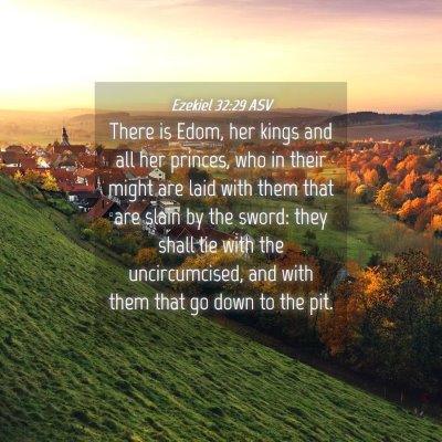 Picture 04 - Ezekiel 32:29 ASV - There is Edom, her kings and all her princes, who - Bible Verse Picture