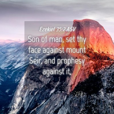Picture 04 - Ezekiel 35:2 ASV - Son of man, set thy face against mount Seir, and - Bible Verse Picture