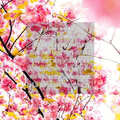 Picture 04 - Ezekiel 36:17 ASV - Son of man, when the house of Israel dwelt in - Bible Verse Picture