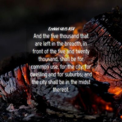 Picture 04 - Ezekiel 48:15 ASV - And the five thousand that are left in the - Bible Verse Picture