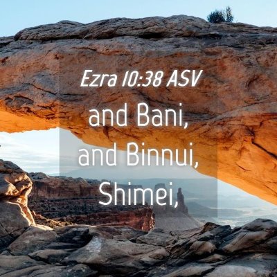 Picture 04 - Ezra 10:38 ASV - and Bani, and Binnui, - Bible Verse Picture